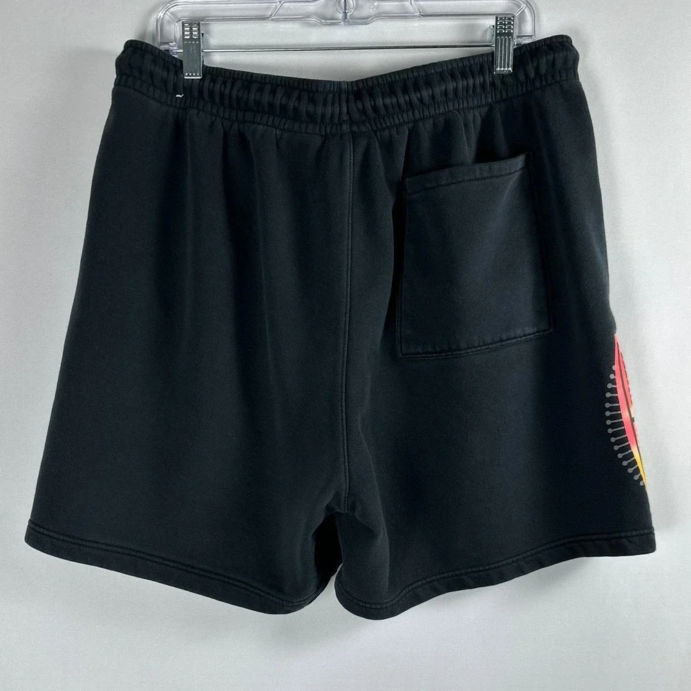Nike Air Jordan Flight MVP Fleece Shorts Men's XL Black Neon Graphic DQ7552-010
